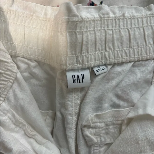 Gap Women’s Classic Drawstring Cotton Pants - White - Image 4