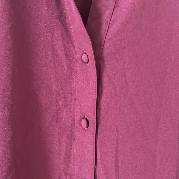 Burgundy long sleeve blouse in size M from Ann Taylor - Image 5