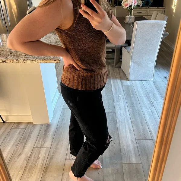 Universal Threads brown knit tank - Image 4