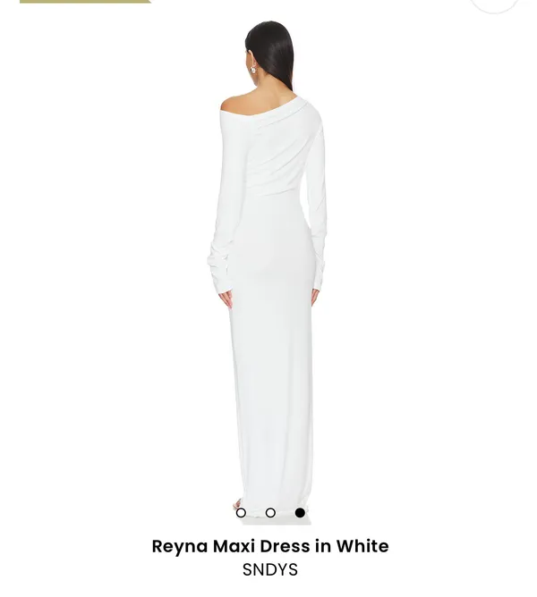 Revolve White Maxi Dress - Image 3