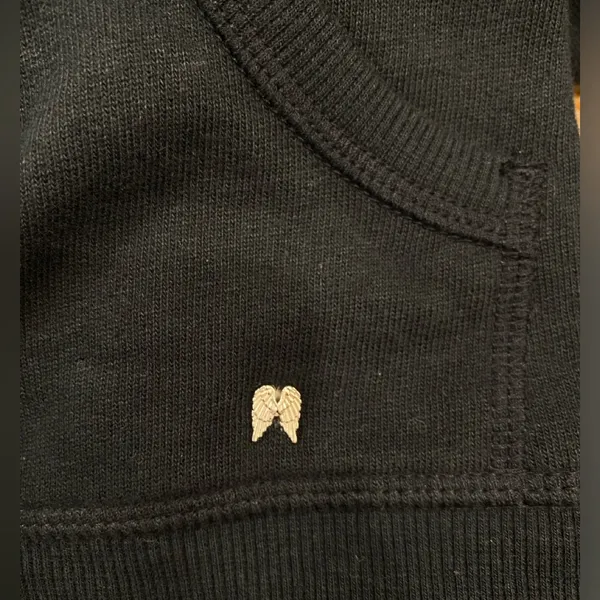 Victoria’s Secret sequin zip up hoodie black size M - Image 4