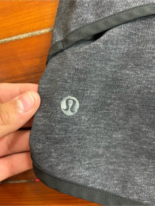 Lululemon Run Speed Shorts Women’s Sz 6 Heathered Black Running Athletic 👽🧡 - Image 5