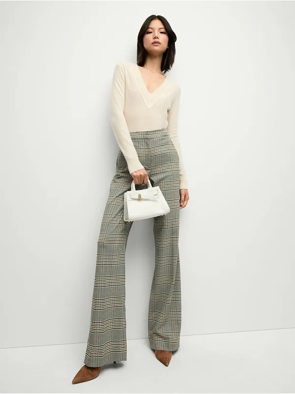 Veronica Beard Tonelli Plaid High Rise Wide Leg Pants Size 2 - Image 9