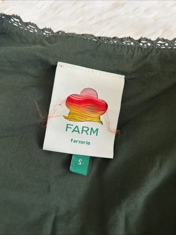 Farm Rio Flowering Garden Tree Linen Blend Top - Image 7