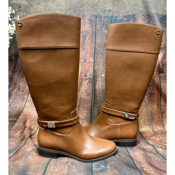 Charter Club Johannes Leather Riding Boots - Cognac - size 8.5 - Image 2