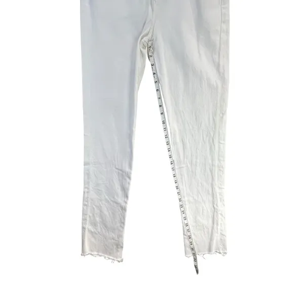 Agolde Jeans Womens 24 White Organic Cotton High Rise Criss Cross Straight Leg - Image 10
