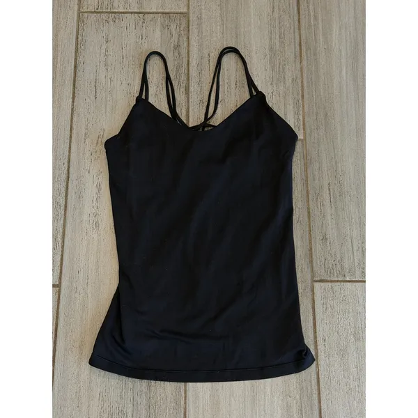 Lululemon Create Your Calm Tank Black Strappy Yoga Active Stretch Women Size 8 - Image 5