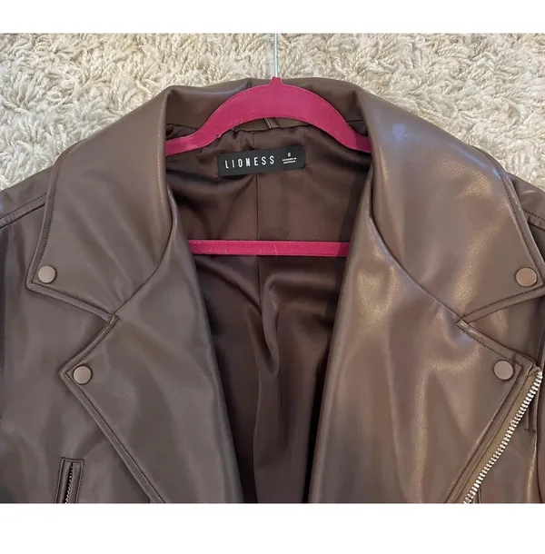 Princess Polly Leather Jacket - Image 8