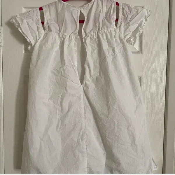 Zara white babydoll coquette romper summer coastal nautical classic fresh medium - Image 5