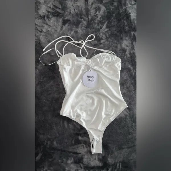 Princess Polly Maddie Bodysuit in White Size 6 New with tag - Image 7