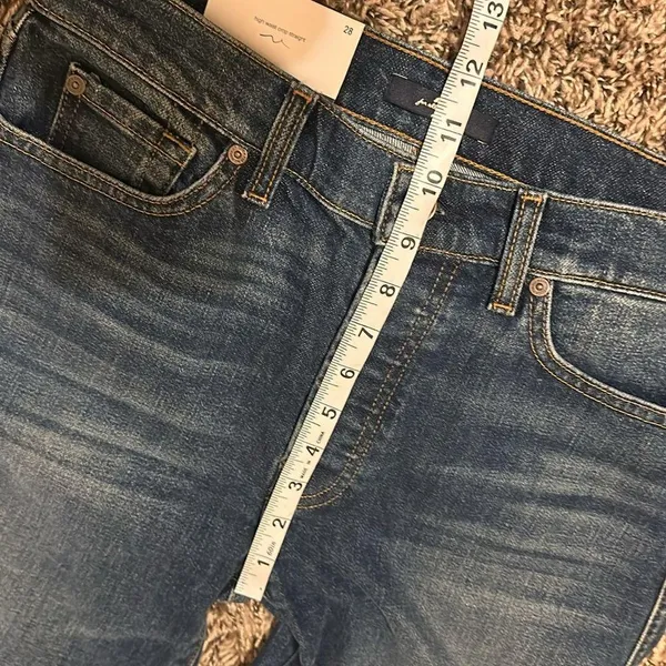 NWT 7 For All Mankind Edie Jeans Blue Size 28 - Image 8