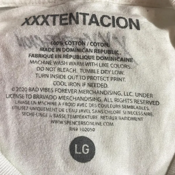 XXXTentacion Gone But Not Forgotten RIP Tribute Rap Tee L - Image 4