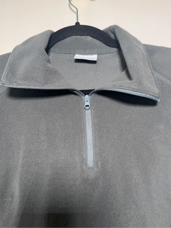 Columbia Women's Half-Zip Fleece Pullover Sweater - Gray Large - Image 2