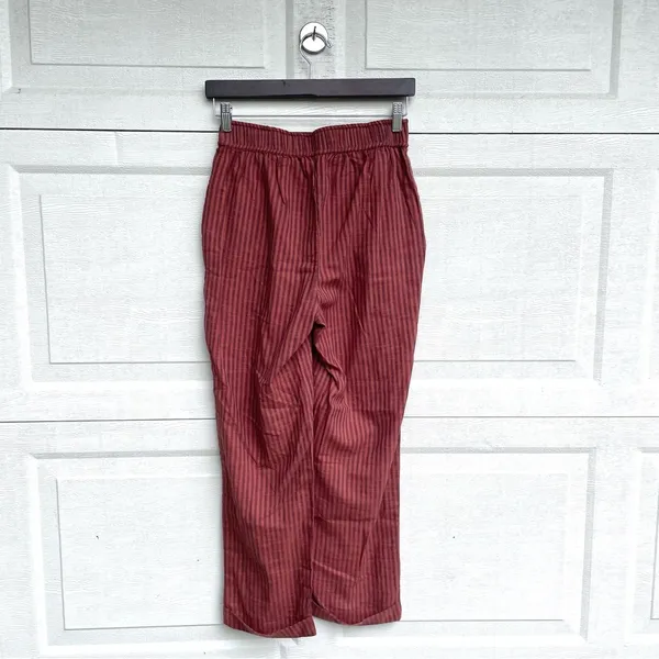 Sundry Evereve Womens Pants Stripe Summer Lounge Trousers Cotton Pockets Small - Image 3