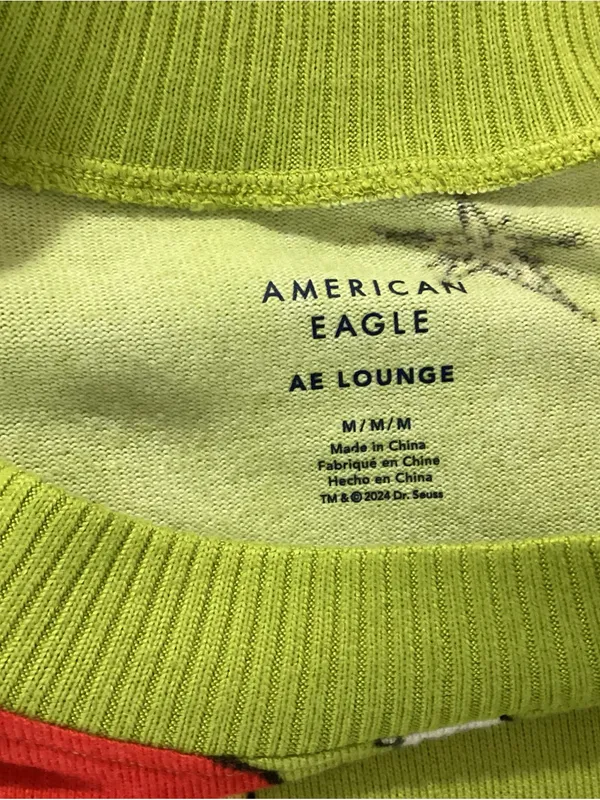 American Eagle Lounge Grinch Top Size Medium - Image 3