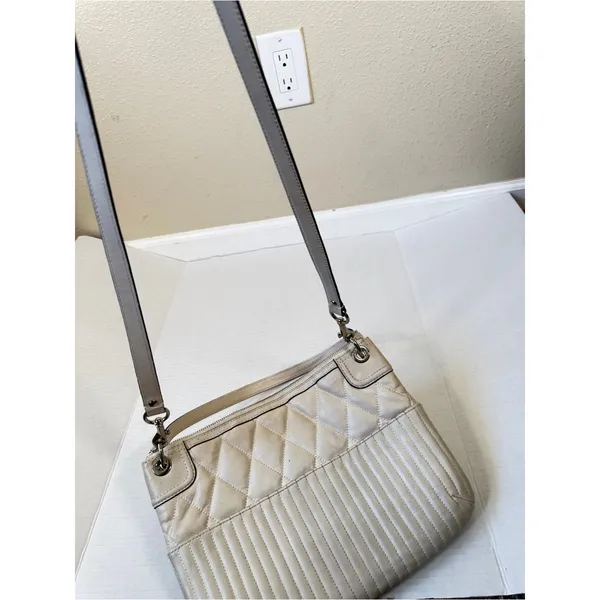 Coach Poppy Vintage Y2K Cream Quilted Shoulder Bag Handbag Purse Leather - Image 11