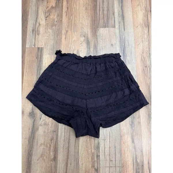 Free People Paloma Blue Boho Embroidered High Waist‎ Shorts XS - Image 4