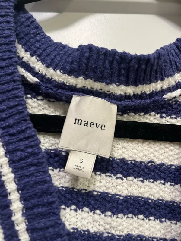 Anthropologie Striped Sweater Vest - Image 3