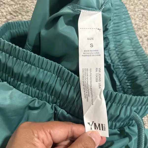 YMI Jeans Teal Snap-Button Wide Leg Pants - Image 8