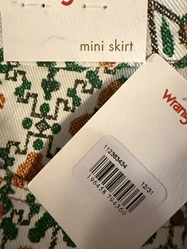 Free People x Wrangler Patterned Mini Skirt - Image 4