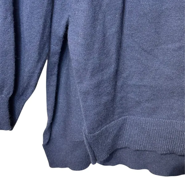 UMGEE Womens Blue V-Neck Knitted Long Sleeve Oversized Tunic Boho Top XL WU3021 - Image 8