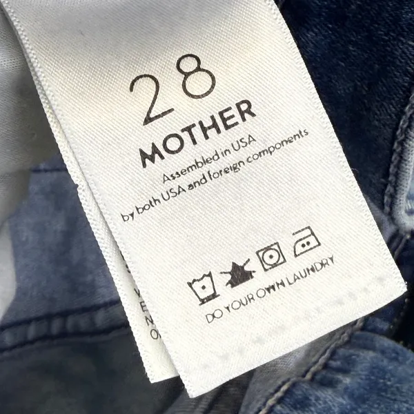 Mother‎ Denim High Rise Straight Leg Blue Jeans Medium Wash Size 28 USA Made - Image 4