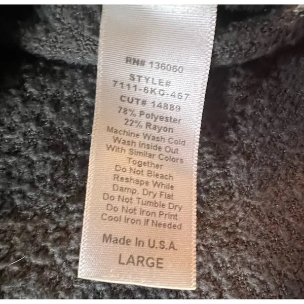 Project Social T Snow Worries Sherpa Fleece‎ Cropped Pullover Gray Large USA - Image 5