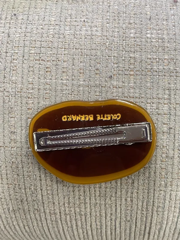 Coffee bean hair clip Brown - Image 2