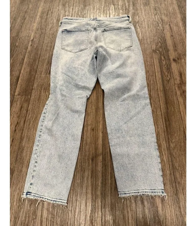 Old Navy Ankle Jeans Womens Size 12 The Power Jean High-Rise Straight Blue Denim - Image 4
