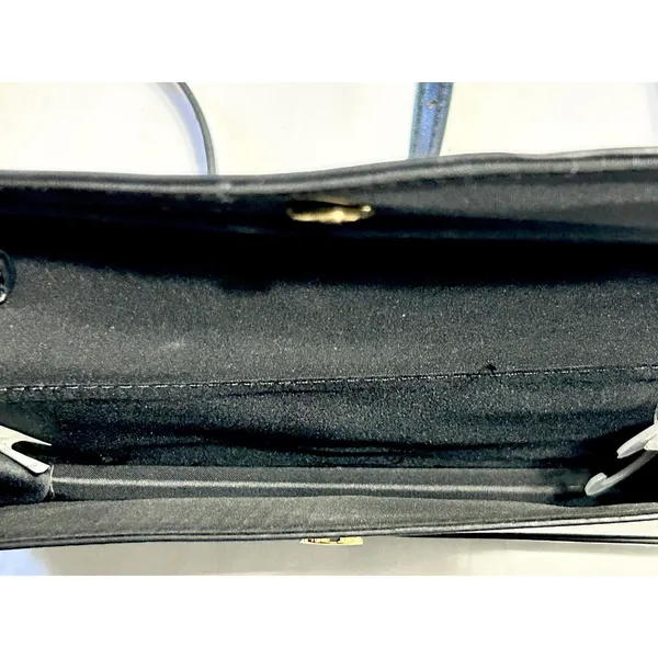 Time and Tru Eden Flap Wallet Crossbody Bag Black Faux Leather Clutch Purse NWT - Image 7