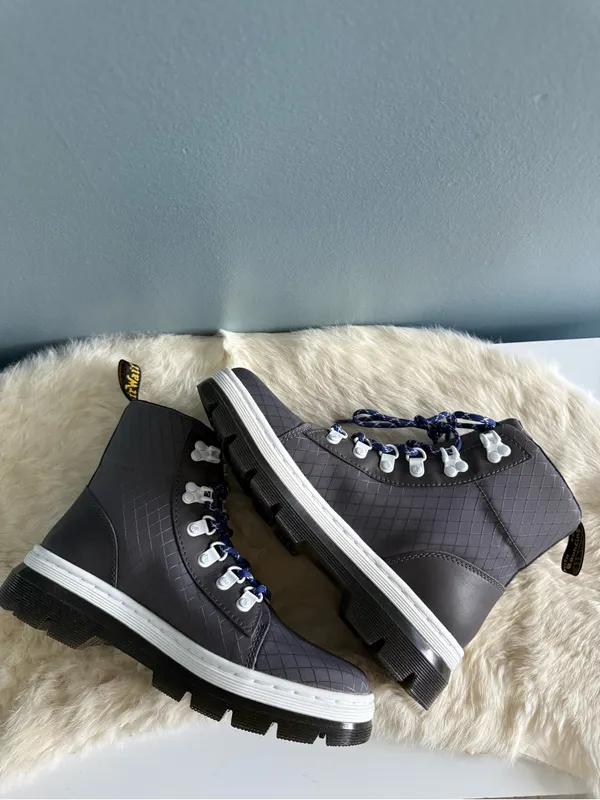 Dr. Martens Women’s Combs Tech Ripstop Gunmetal Gray Combat Boots - Image 5