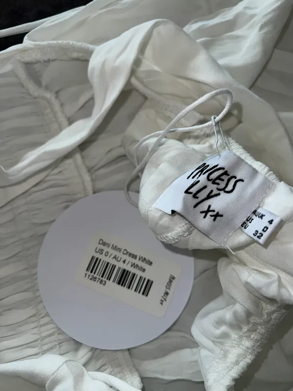 Princess Polly Dani Mini Dress in White - Image 8