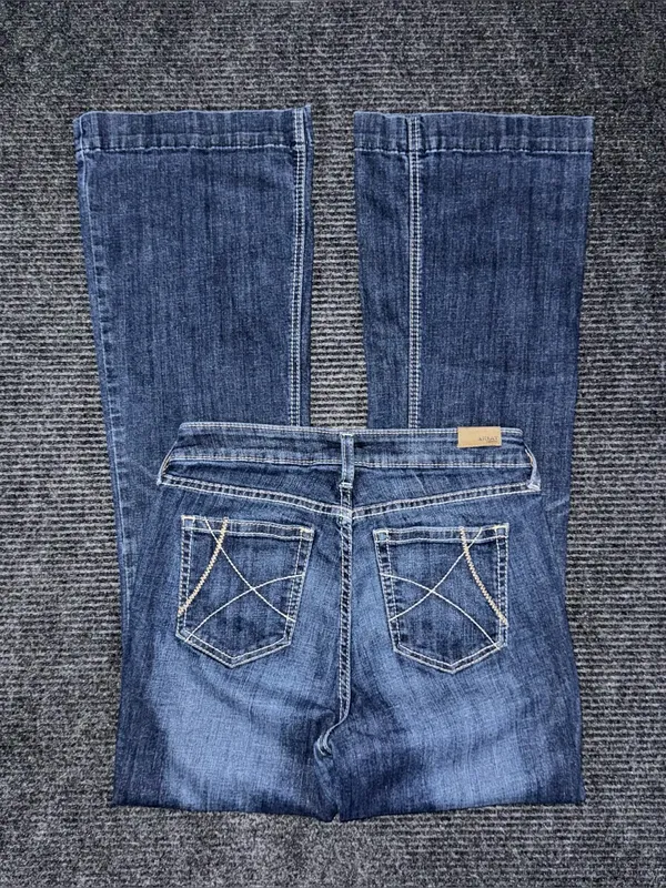 Ariat Ella Wide Leg Slim Trouser Dark Wash Blue Jeans 29 R 10032550 - Image 2