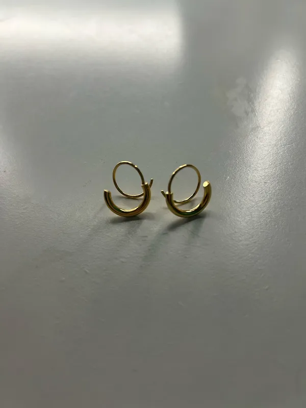 Louise Carter ripcurl double hoop Gold - Image 4