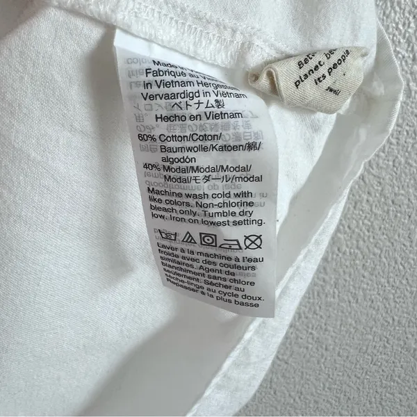 Madewell Women's‎ Park Popover Short Sleeve Shirt White - Image 5