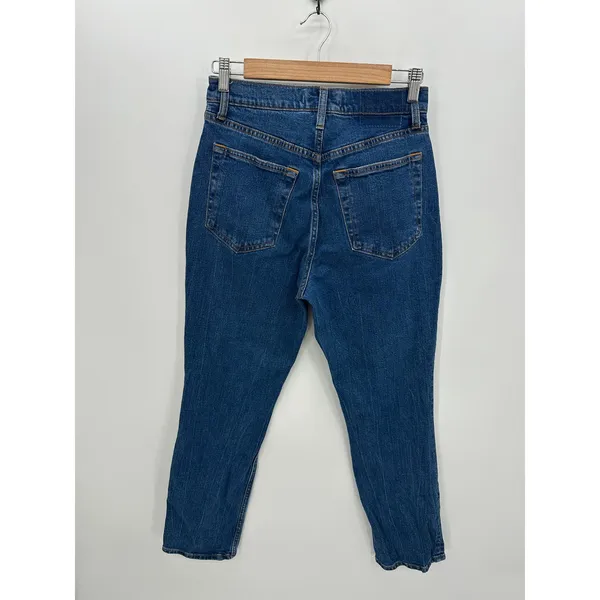 Abercrombie The 90s Slim Straight Ultra High Rise Denim Jeans Women 28/6 Curve‎ - Image 2