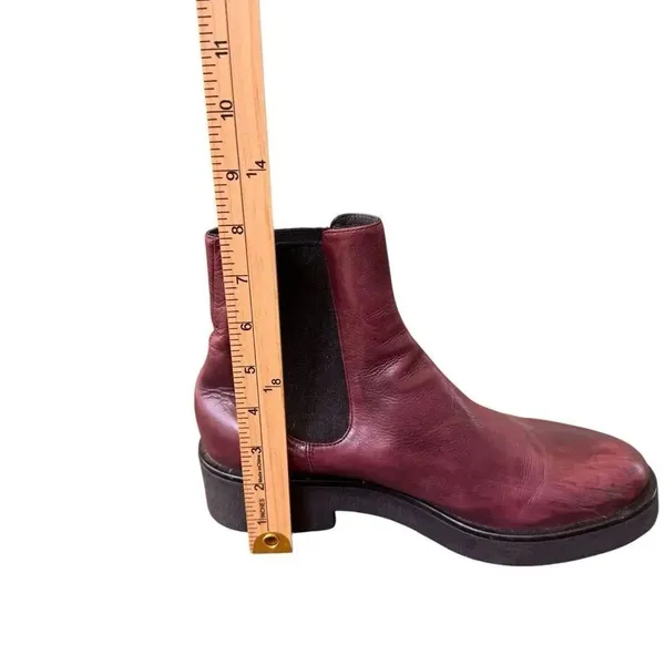 No. 6 Store Leather Ankle Chelsea Boots in Burgundy 10 women’s - Image 7