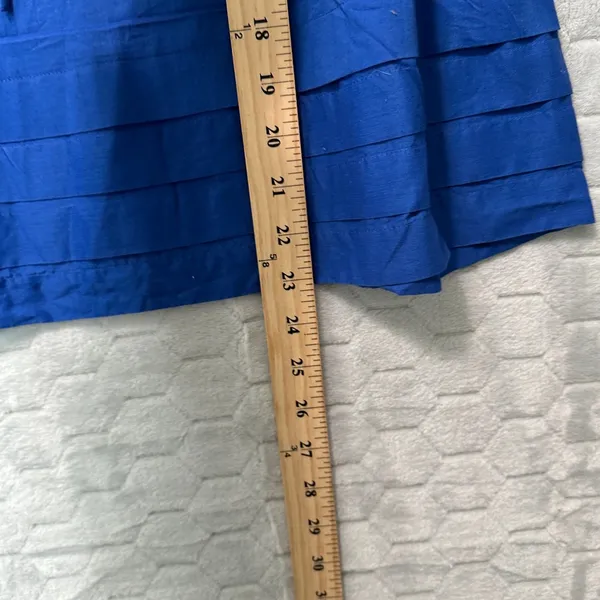 See by Chloe Womens‎ Blue Ruffle Tie Neck 100% Cotton Top 8 Boho Parisian Resort - Image 8
