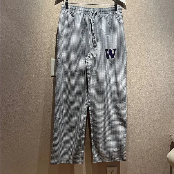 Concepts Sport University of Washington Gingham Check Pajama Pants Medium NWOT - Image 2
