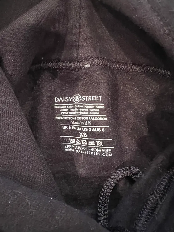 Hoodie Black Size XS - Image 4