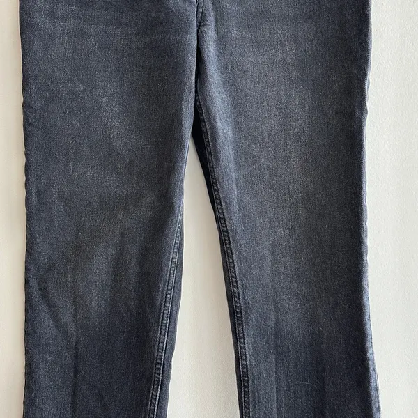 Abercrombie & Fitch The ‘90s Straight Ultra High Rise Black Jeans, 28/6 Short - Image 5