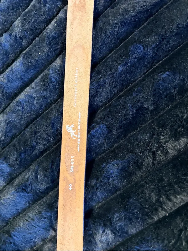 Wrangler Tooled Leather Belt Tan - Image 7