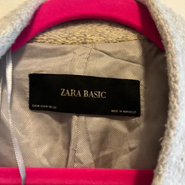 Zara Women's Gray Peacoat - Image 2