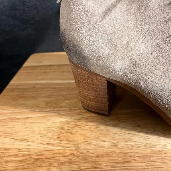 Toms Lunata Tan Burnished Heeled Ankle‎ Boots Size 8.5 - Image 4