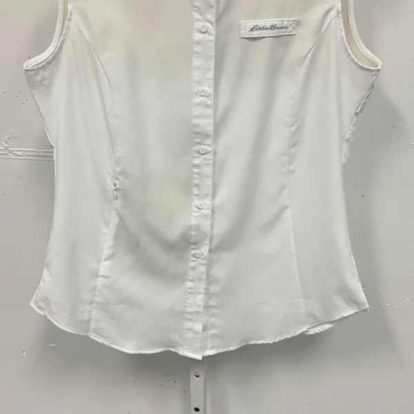 Eddie Bauer Sleeveless Hiking Outdoor Shirt Mesh Vent Back Medium Gorpcore Sport - Image 4