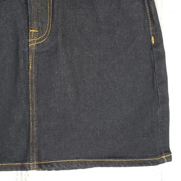 NWOT Allsaints Dark Wash Blue Denim Ace Mini Jean Skirt Women's Size 00 - Image 4