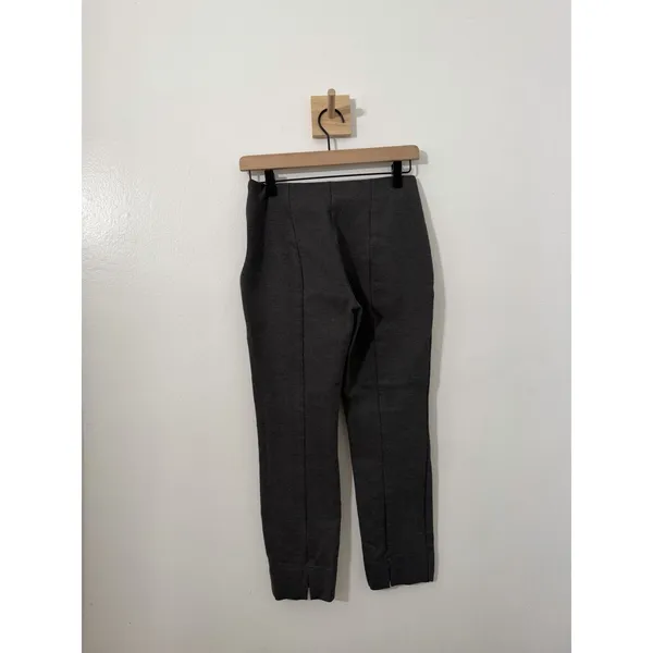 Quince Ultra-Stretch Ponte Pintuck Ankle Pant Small Charcoal Grey Workwear - Image 6