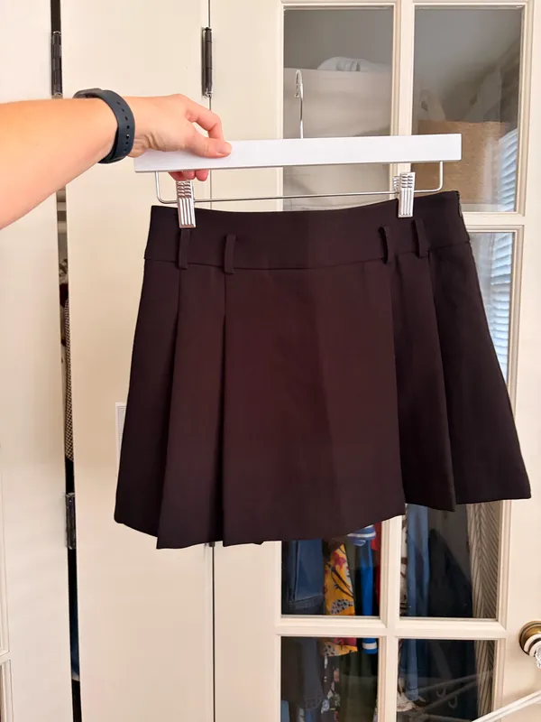 MANGO College Pleated Mini Skirt - Image 3