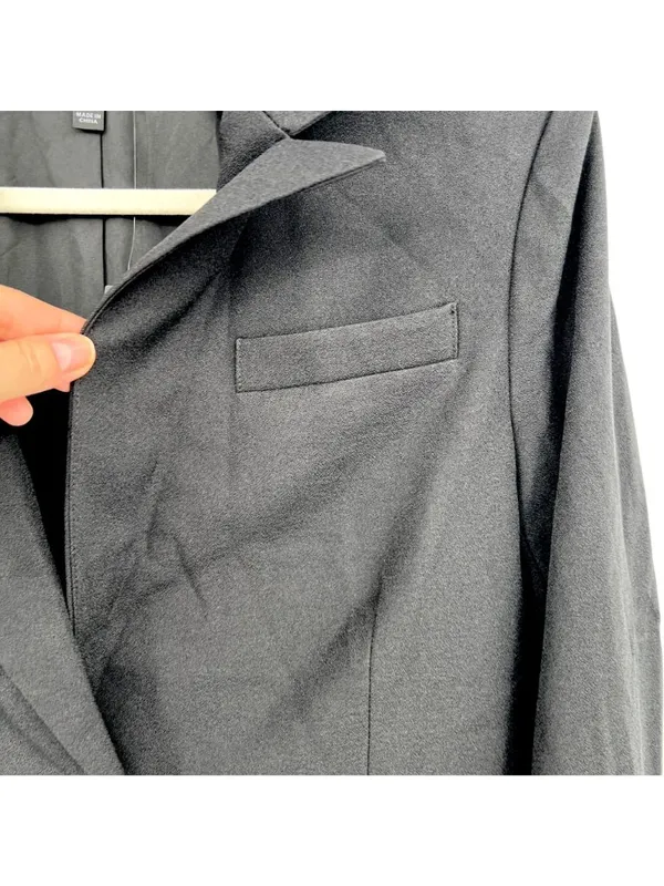 Lulus Black Blazer Jacket Shoulder Pads Single Button Closure Size Small NWT - Image 11