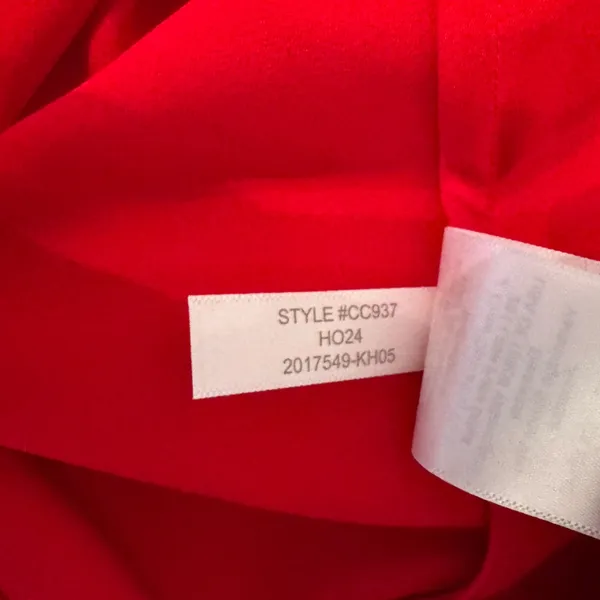 NWT J Crew Candy Apple Red satin camisole - 2 small pinch marks from hanger - Image 9